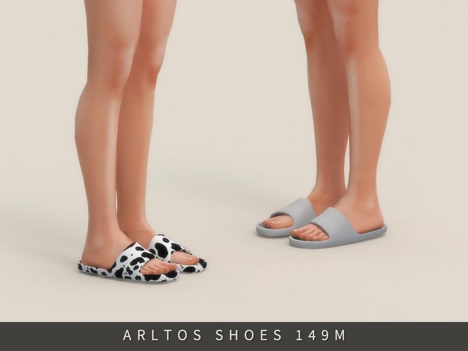 Тапочки для симов "Printed slippers"