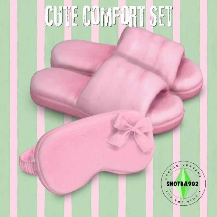 Тапочки и маска "Cute Comfort Set"