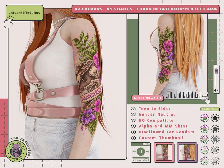 Тату для плеча "Misunderstood Tattoo"
