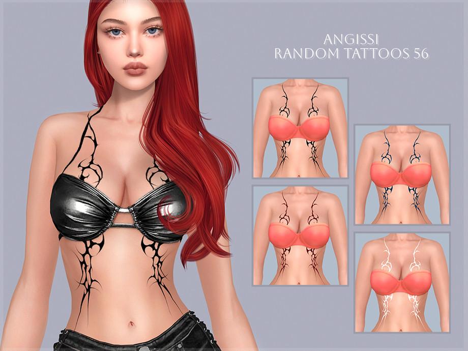 Тату для симочек и симов "Random tattoos 56"