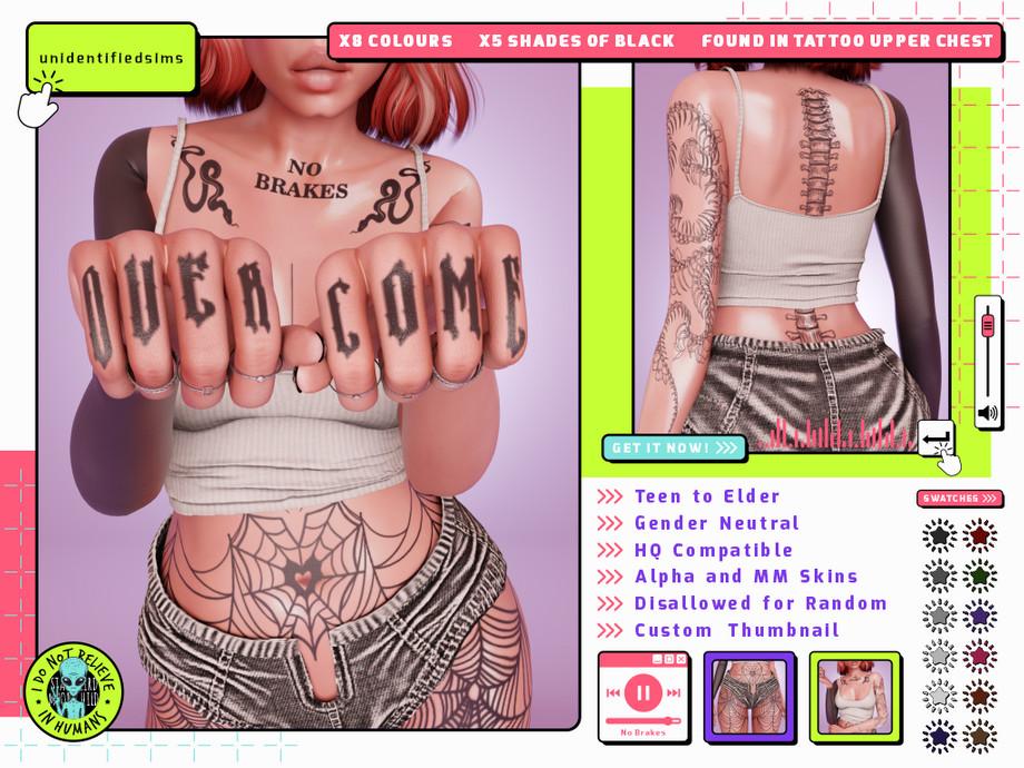 Тату сет "No Brakes Tattoo"
