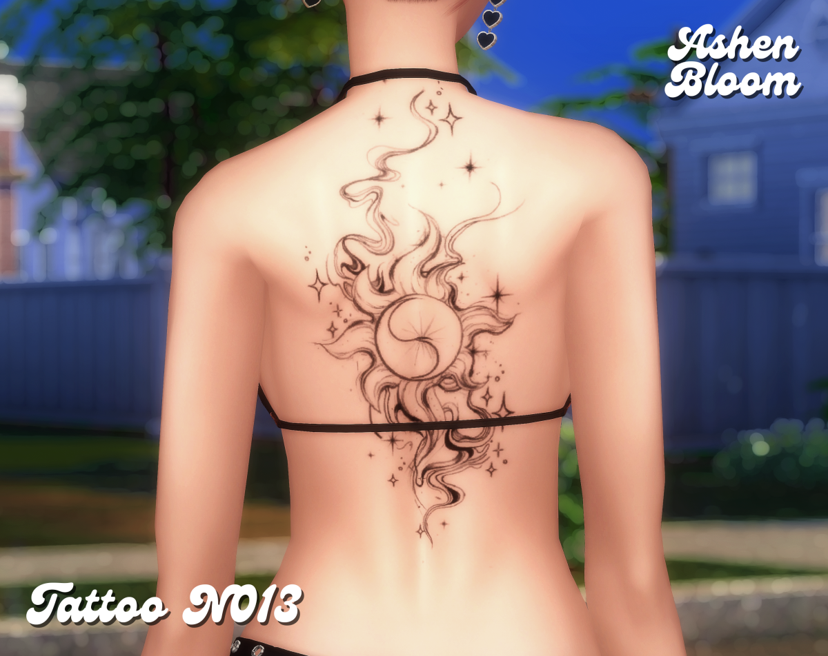 Татуировка для спины "Tattoo N013"