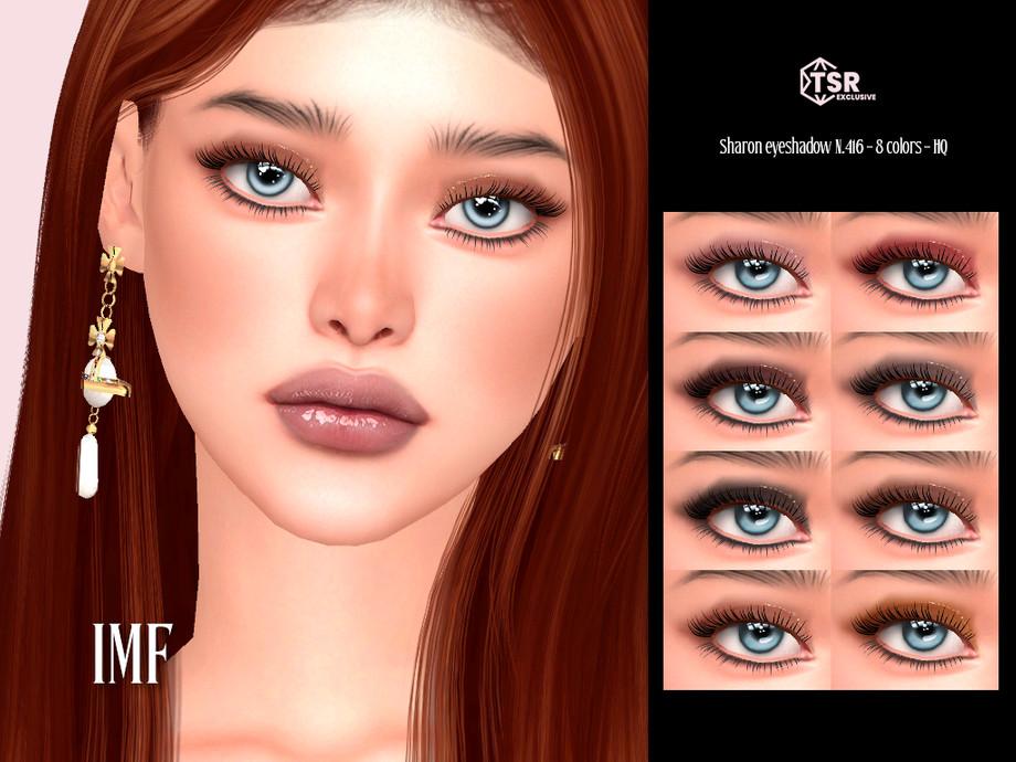 Тени, линзы и румяна "IMF Sharon Eyeshadow N.416, Eyes N.366 & Sharon Blush N.212"