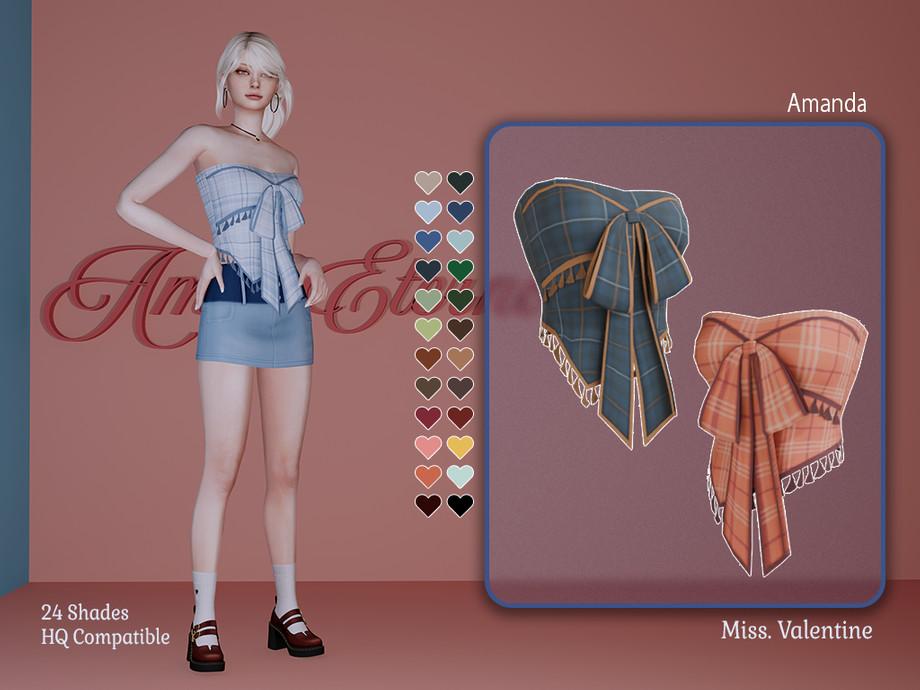 Топ для симочек "Amanda bandeau top with bow on the front"