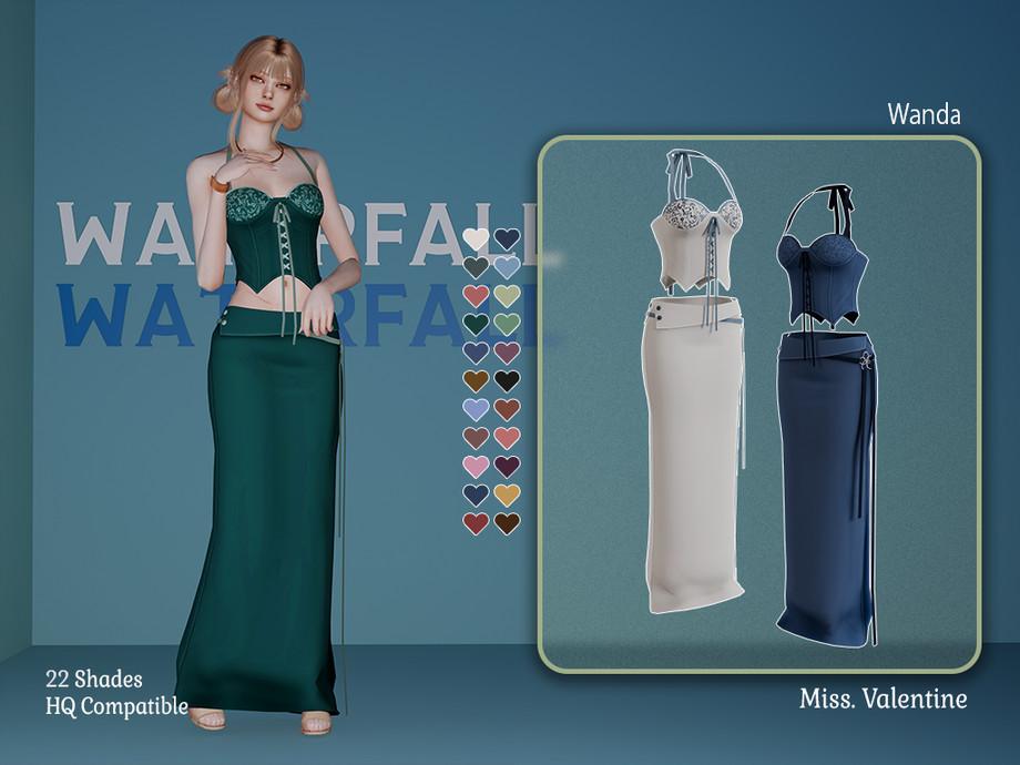 Топ и юбка для симочек "Wanda Dress"