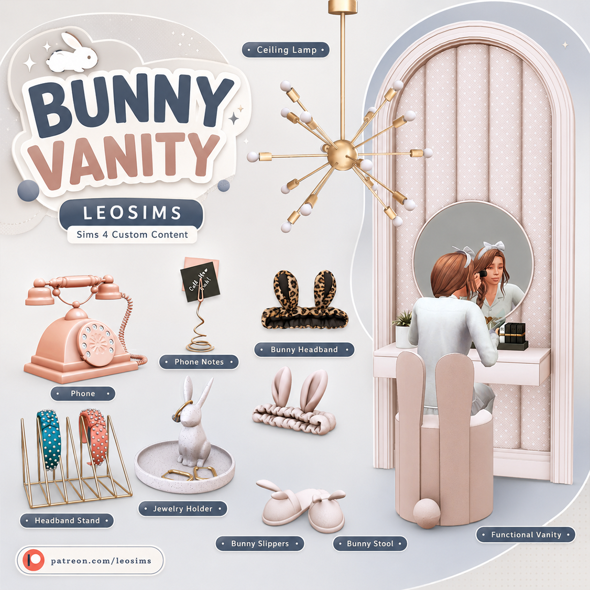 Туалетный уголок "Bunny Vanity"