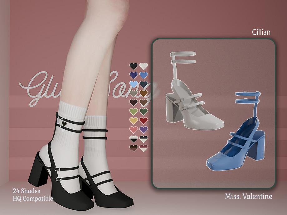 Туфли с носочками для симочек "Gillian mary janes shoes and socks"