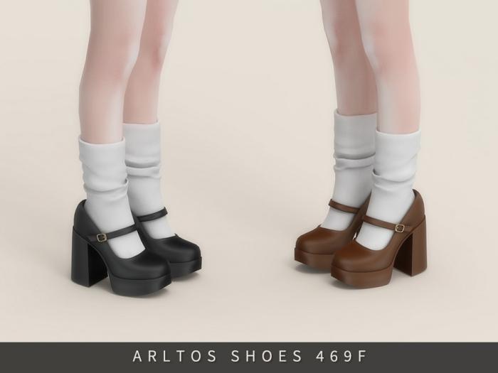 Туфли с носочками "Mary Jane heels with socks"