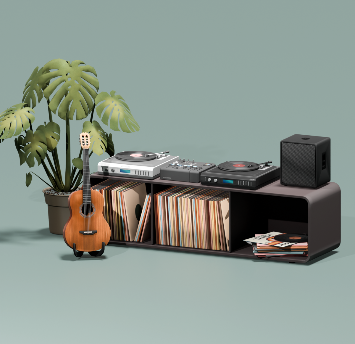 Уголок музыканта "Turntable Tunes Set"