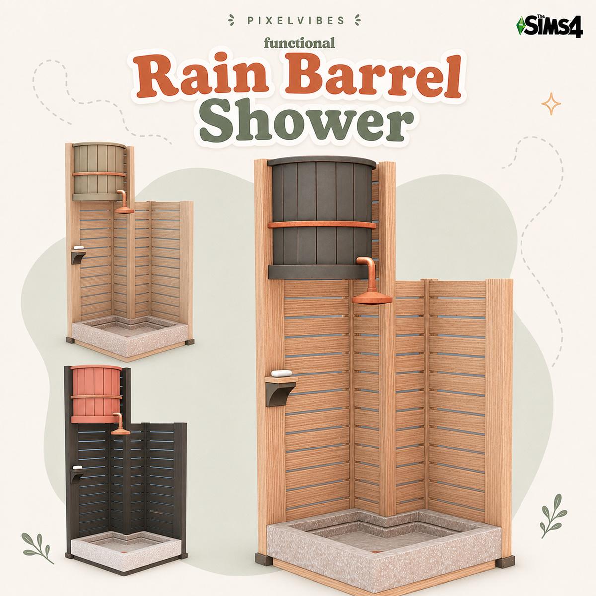 Уличный душ "Rain Barrel Shower"