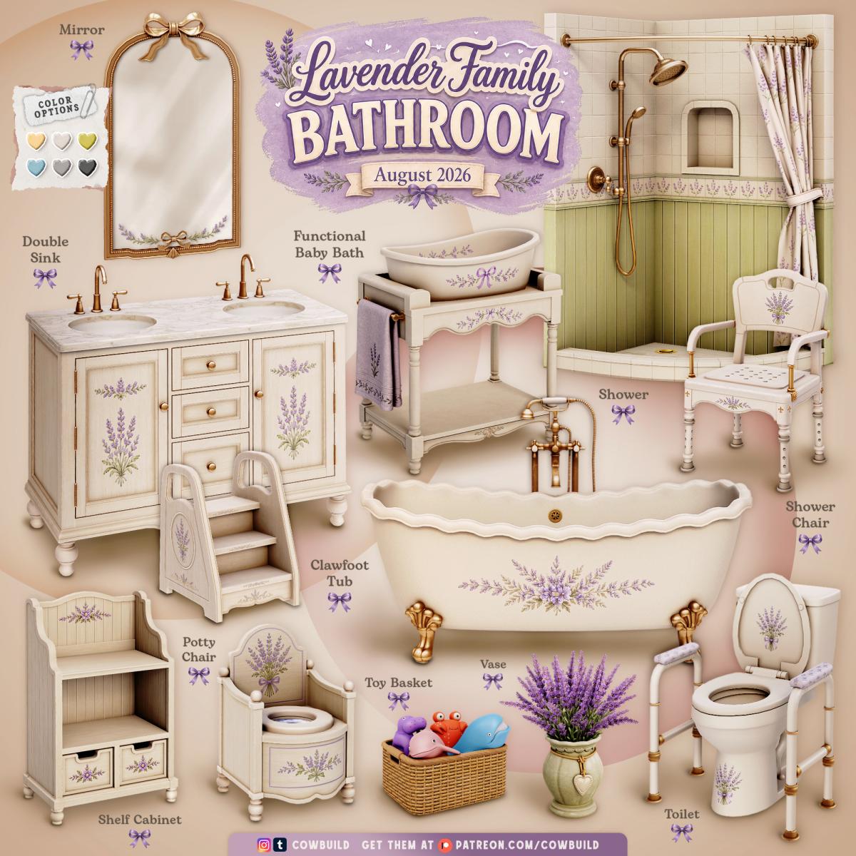 Ванная "Lavender Family Bathroom"
