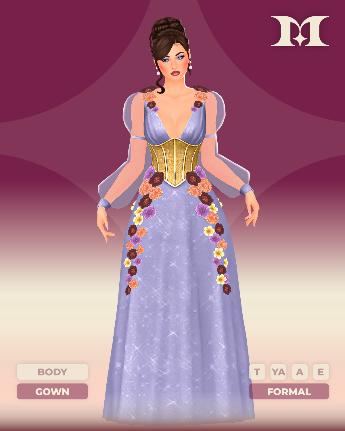 Вечернее платье "Ethereal Bloom Ball Gown"