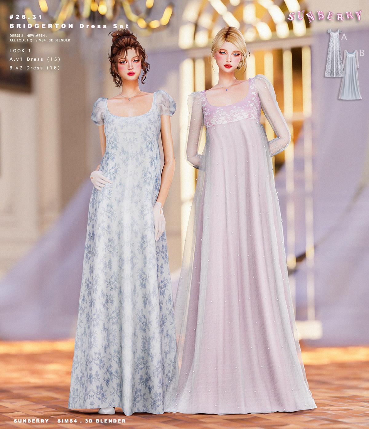 Вечерние платья "BRIDGERTON Dress Set"