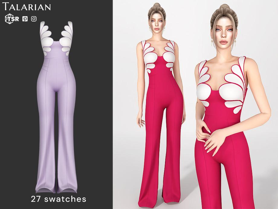 Вечерний комбинезон "Tiana Jumpsuit Spaghetti Strap Flared Leg"