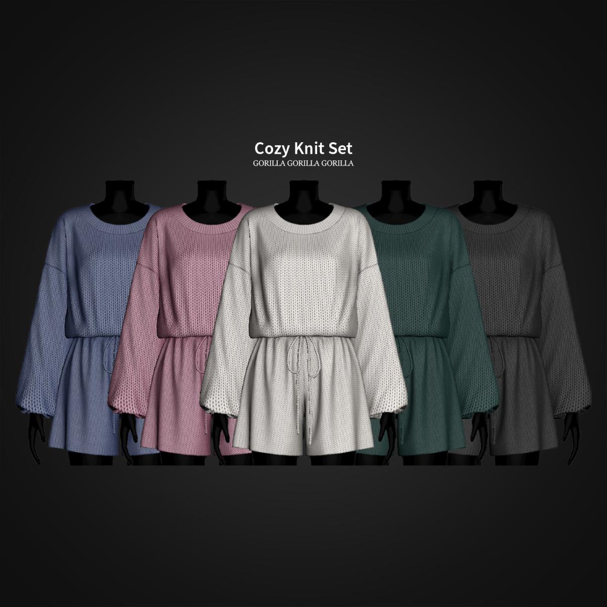 Вязанный комплект для симочек "Cozy Knit Set"