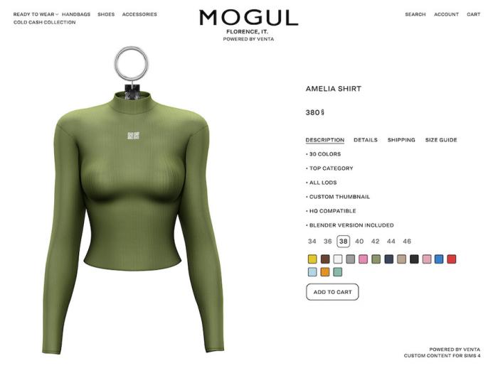 Водолазка для симочек "Amelia Shirt"