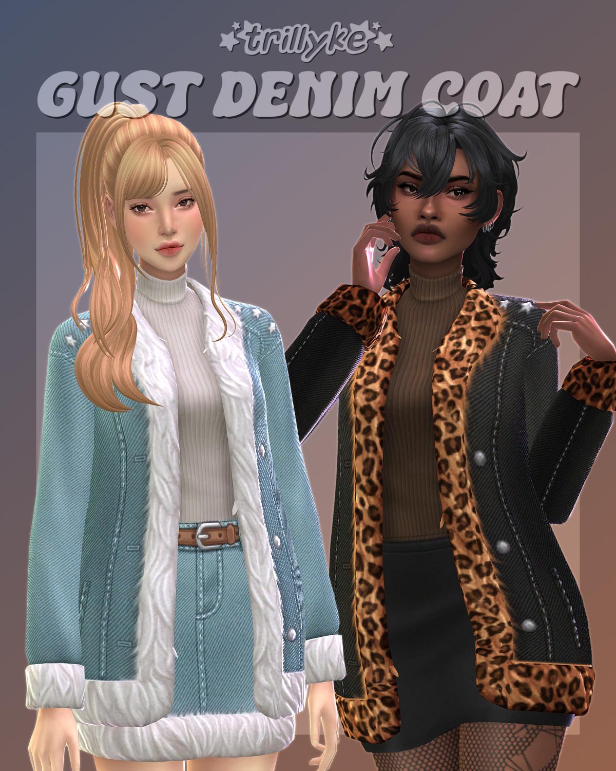 Водолазка с курткой для симочек "Gust Denim Coat"