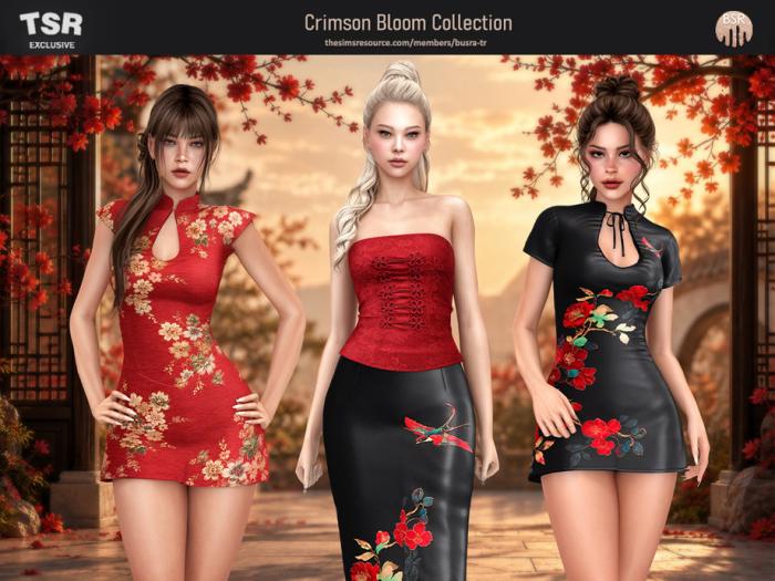 Восточный сет для симочек "Crimson Bloom Collection"
