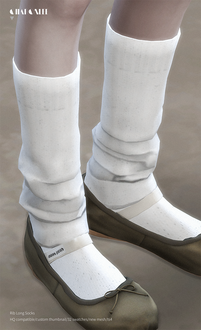 Высокие носки "Rib Long Socks"