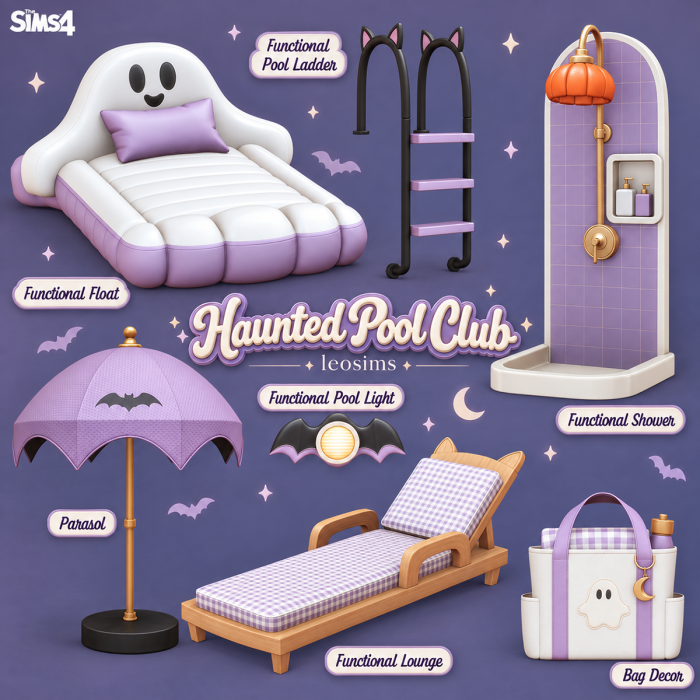 Хэллоуинский сет для заднего дворика "Haunted Pool Club"