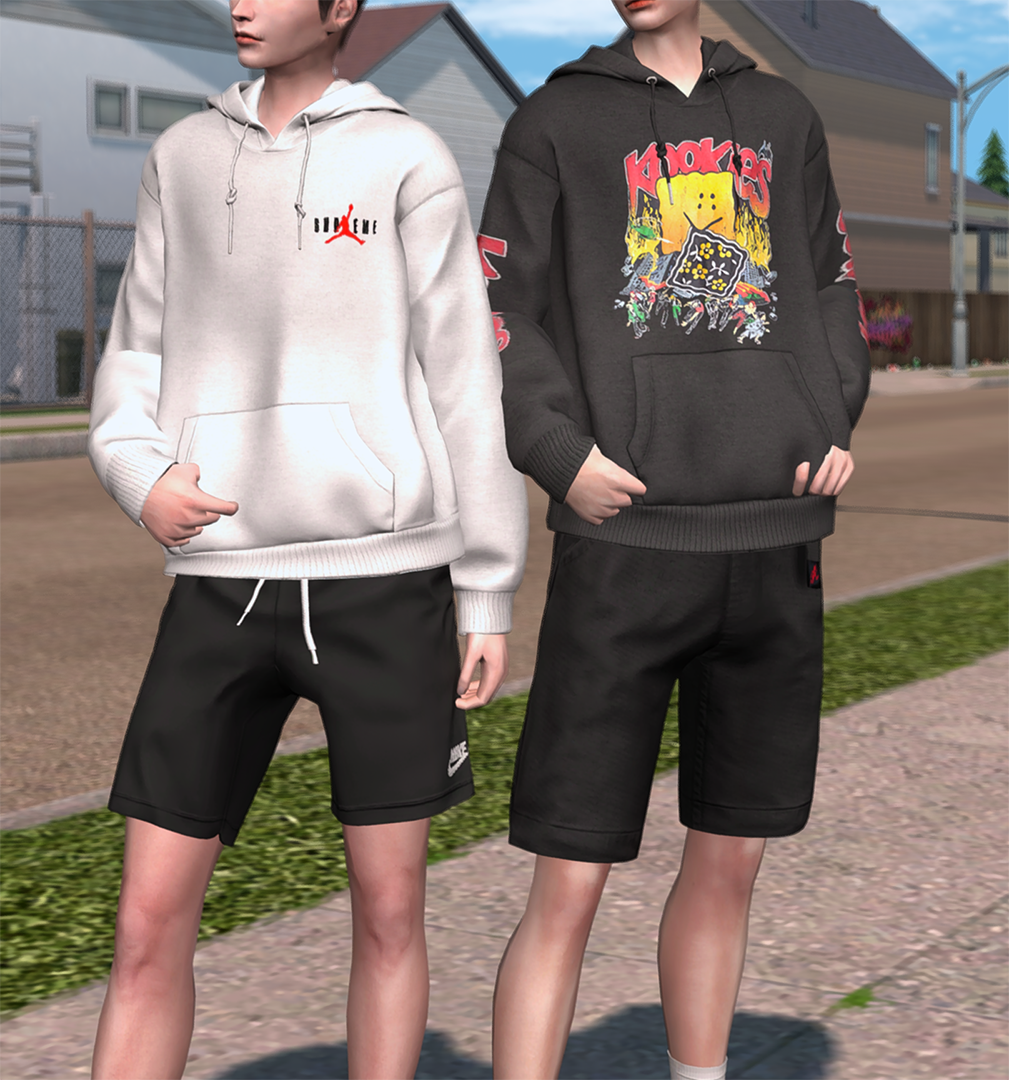 Худи для симов "am Pullover Hoodie"