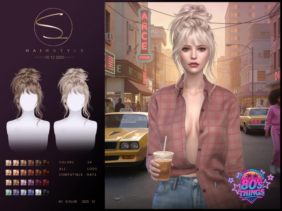Женская прическа "(80's Things) S-CLUB_041225_ Fluffy updo hairstyle"
