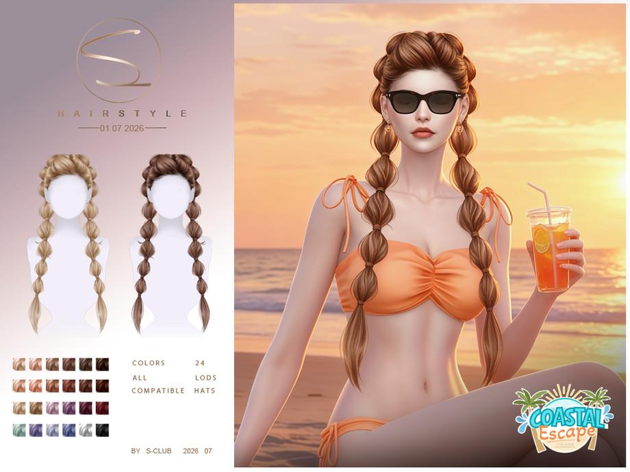 Женская прическа "BUBBLE BRAID HAIR Coastal Escape"