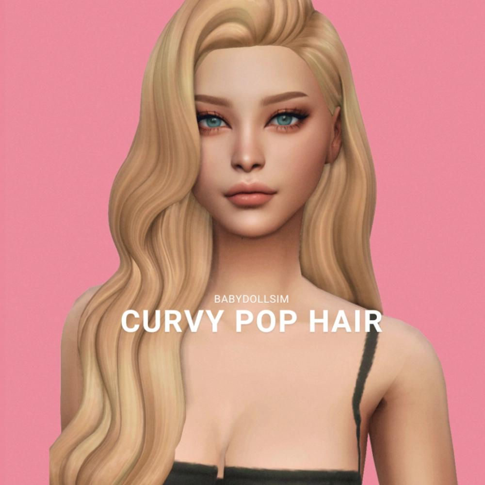 Женская прическа "Curvy Pop Hair"
