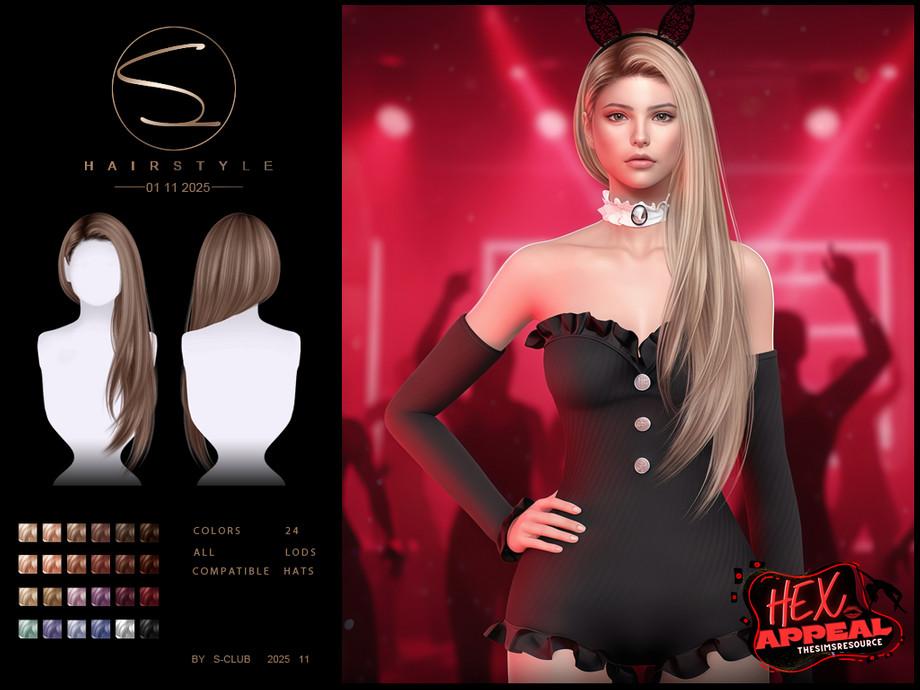 Женская прическа "(HEX APPEAL)S-CLUB_011125_Side-Long hairstyle"
