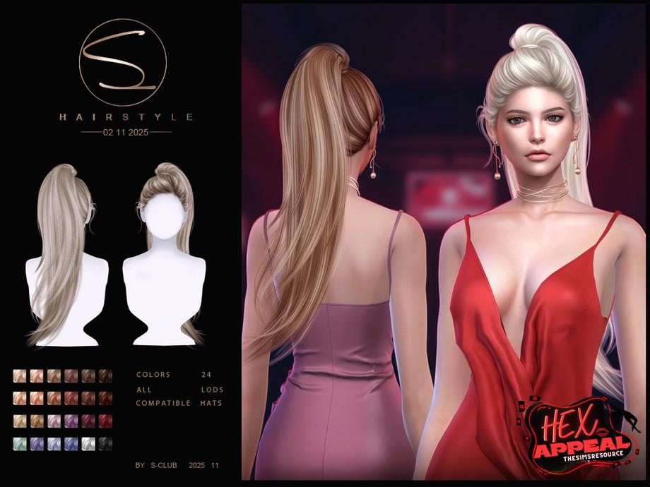 Женская прическа "(HEX APPEAL)S-CLUB_021025_High Ponytail hairstyle"