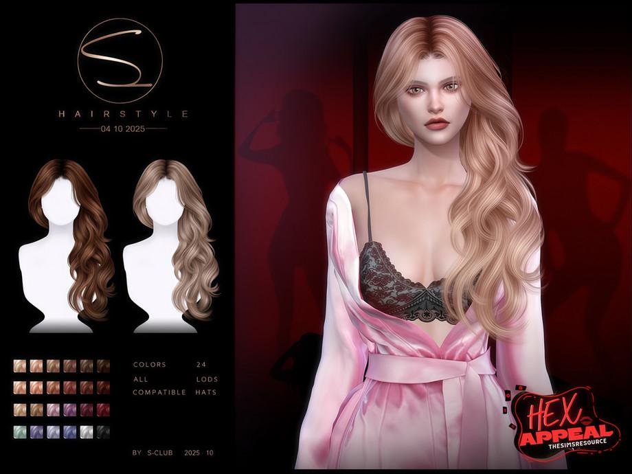 Женская прическа "(HEX APPEAL)S-CLUB_041025_Side-Curly hairstyle"