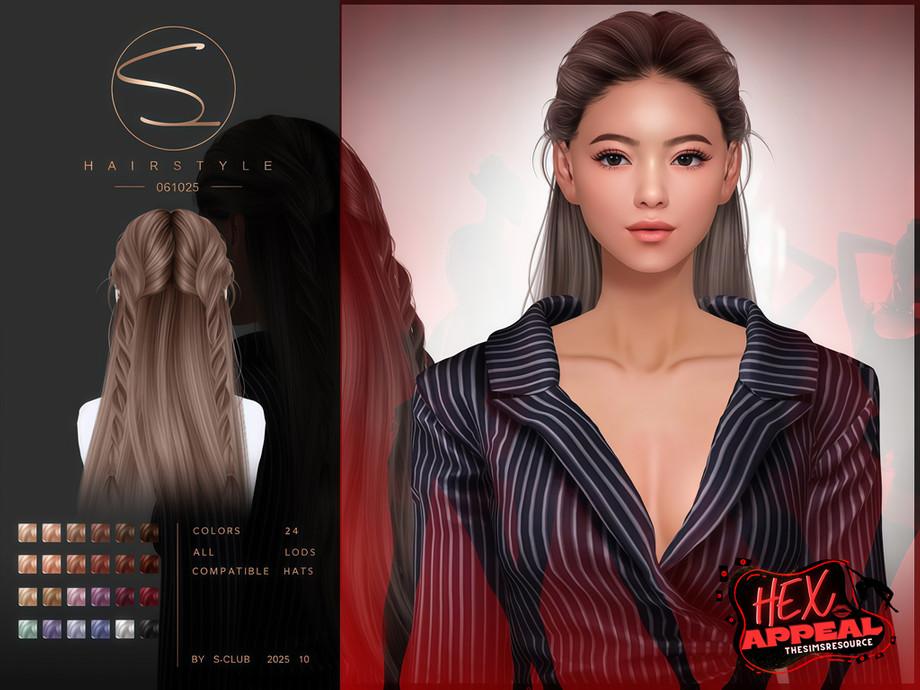 Женская прическа "(HEX APPEAL)S-Club_061025_ double braids hairstyle"
