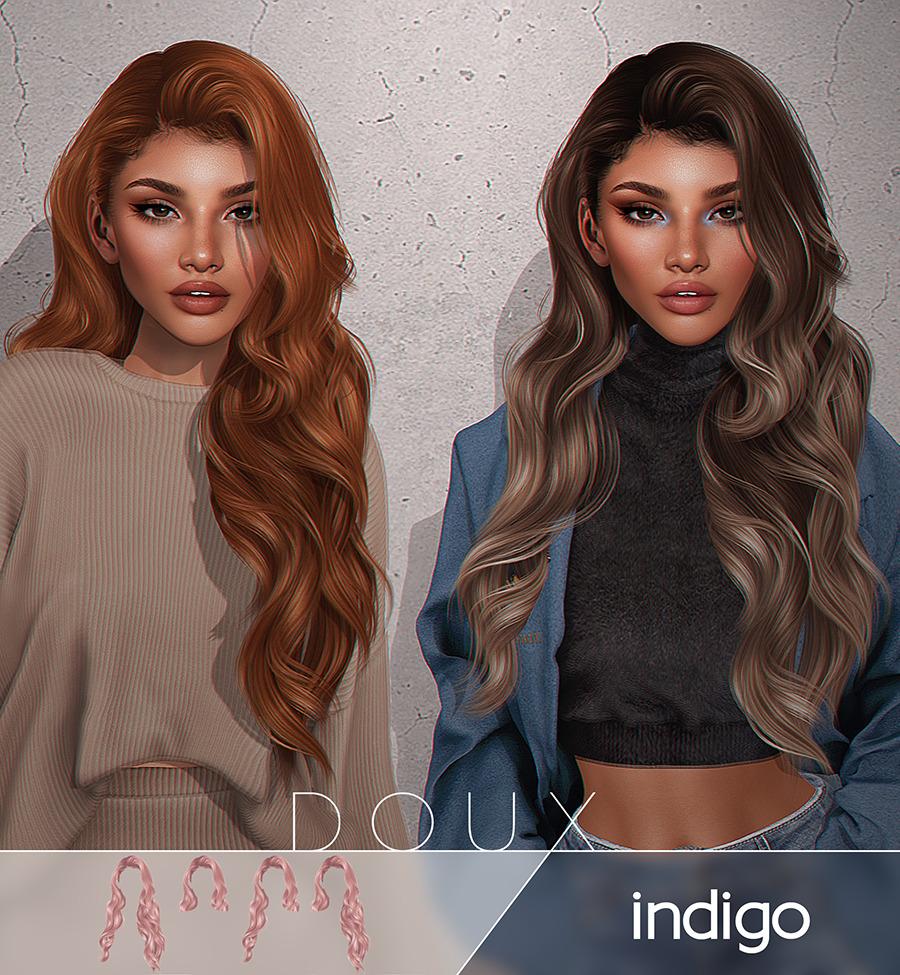 Женская прическа "Indigo Hair"