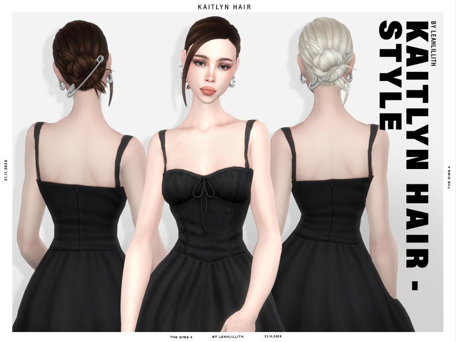 Женская прическа "Kaitlyn Bun Hairstyle with Safety Pin"