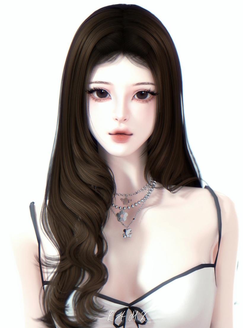 Женская прическа "NMIXXJiwooHairstyles_001F"