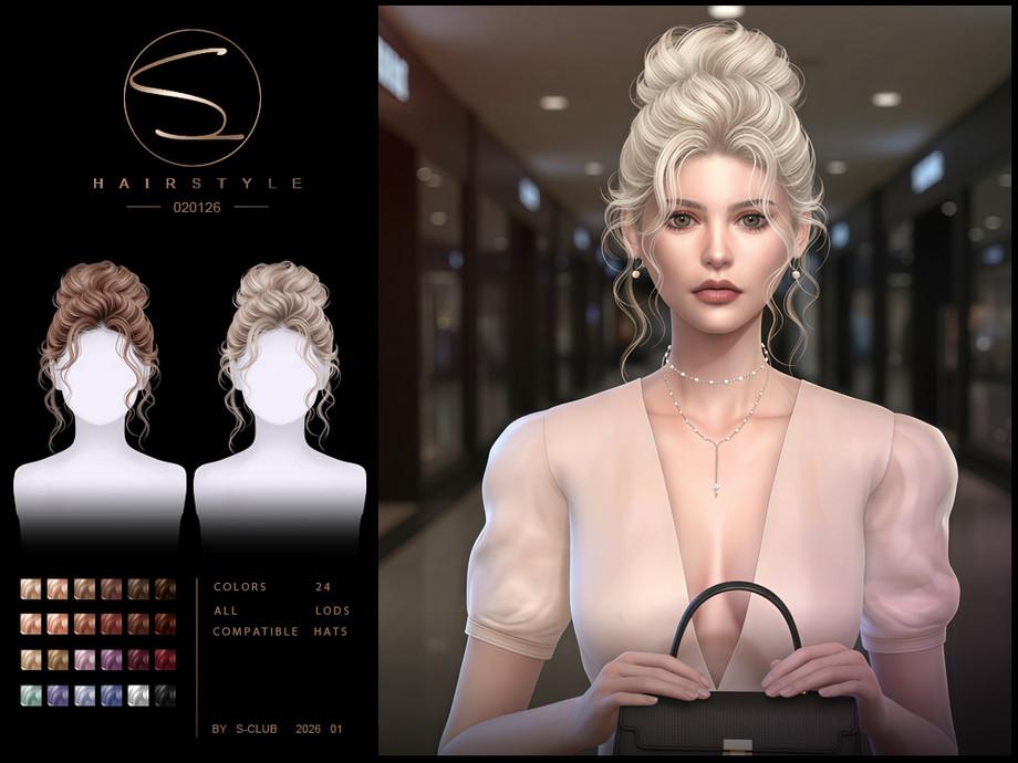 Женская прическа "S-CLUB_020126_Curly updo hairstyles"