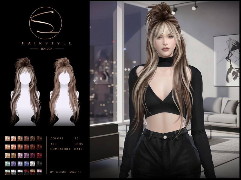 Женская прическа "S-CLUB_021225_Retro ponytail hairstyles"