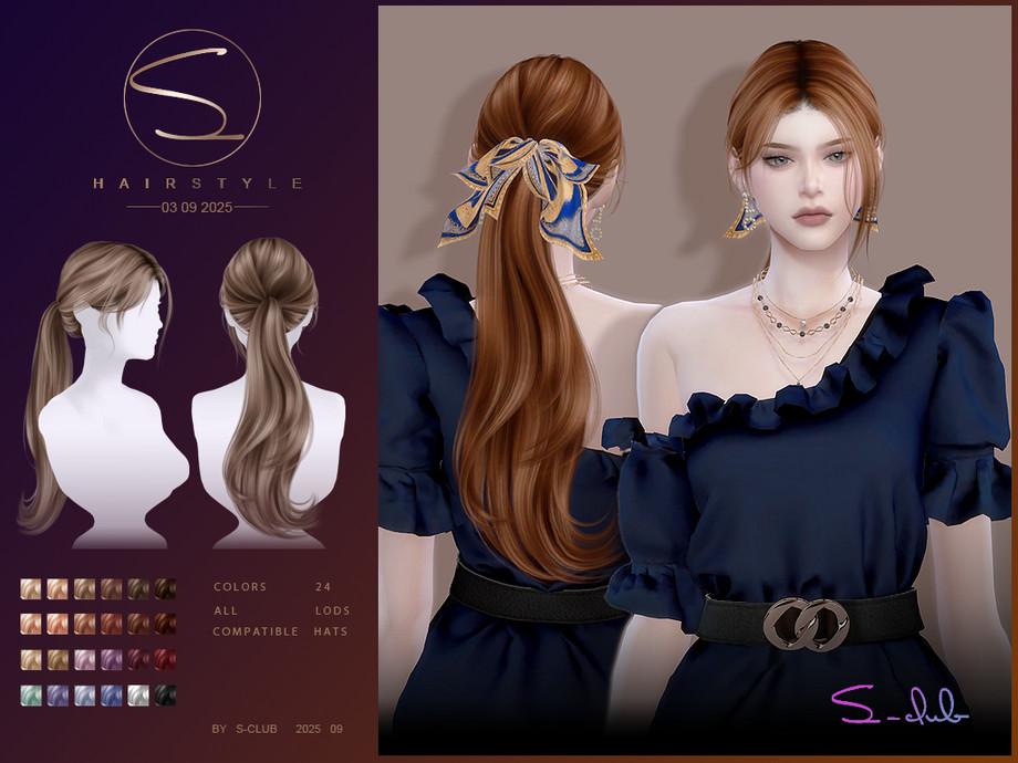 Женская прическа "S-Club_030925_Ponytail hairstyle"