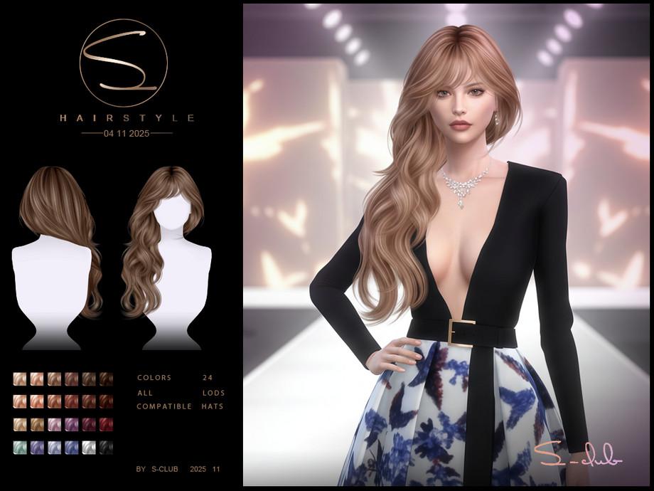 Женская прическа "S-CLUB_041125_Side-Curly hairstyle"