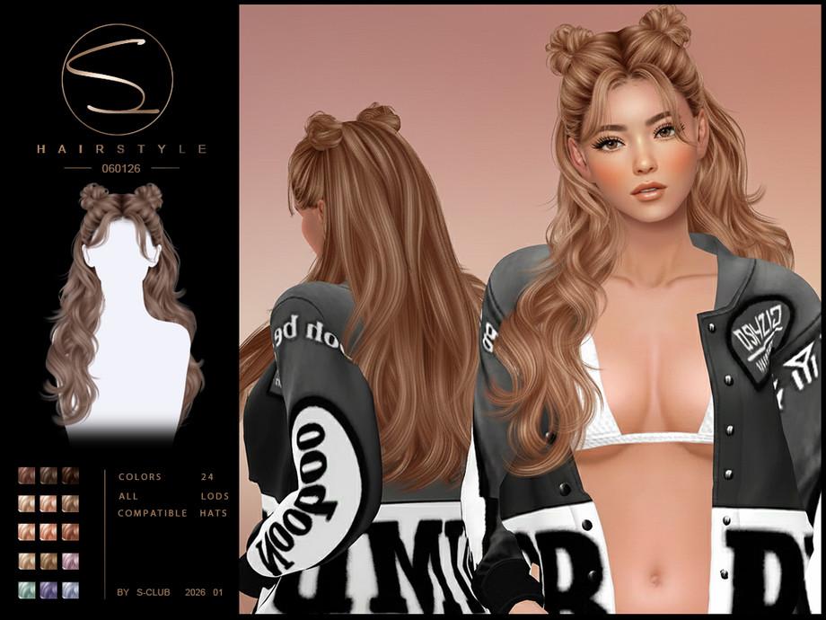 Женская прическа "S-CLUB_060126_double ponytails hairstyles"