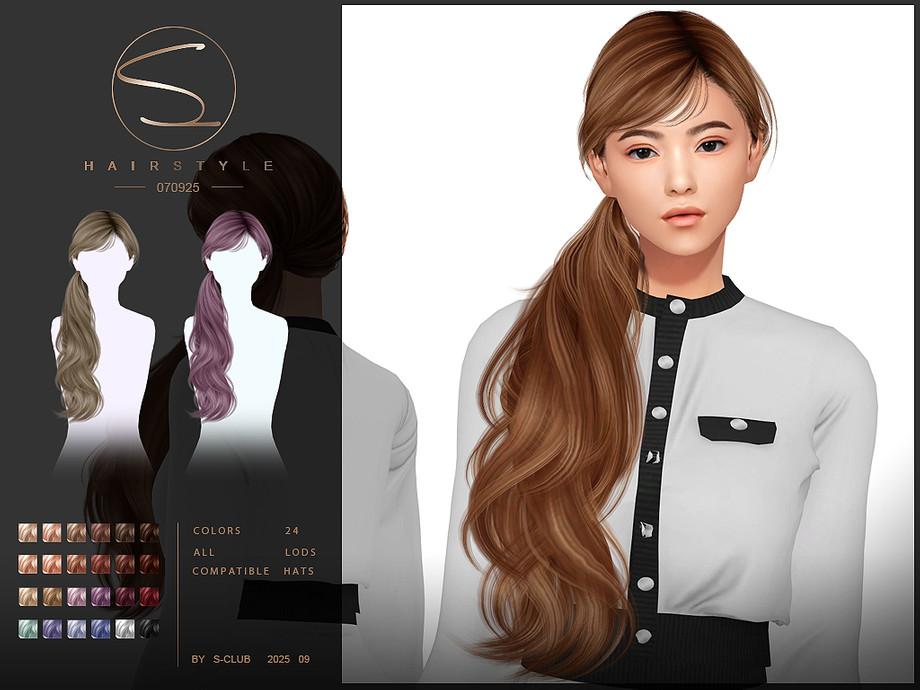 Женская прическа "S-CLUB_070925_ ponytail hairstyle"