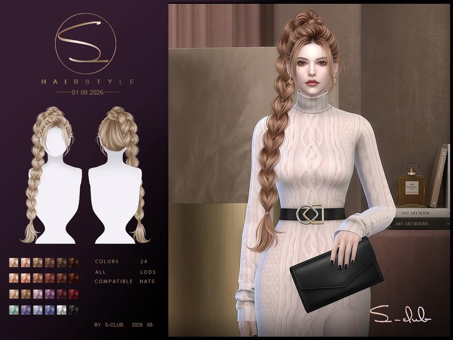 Женская прическа "S-CLUB braid ponytail HAIRSTYLE"