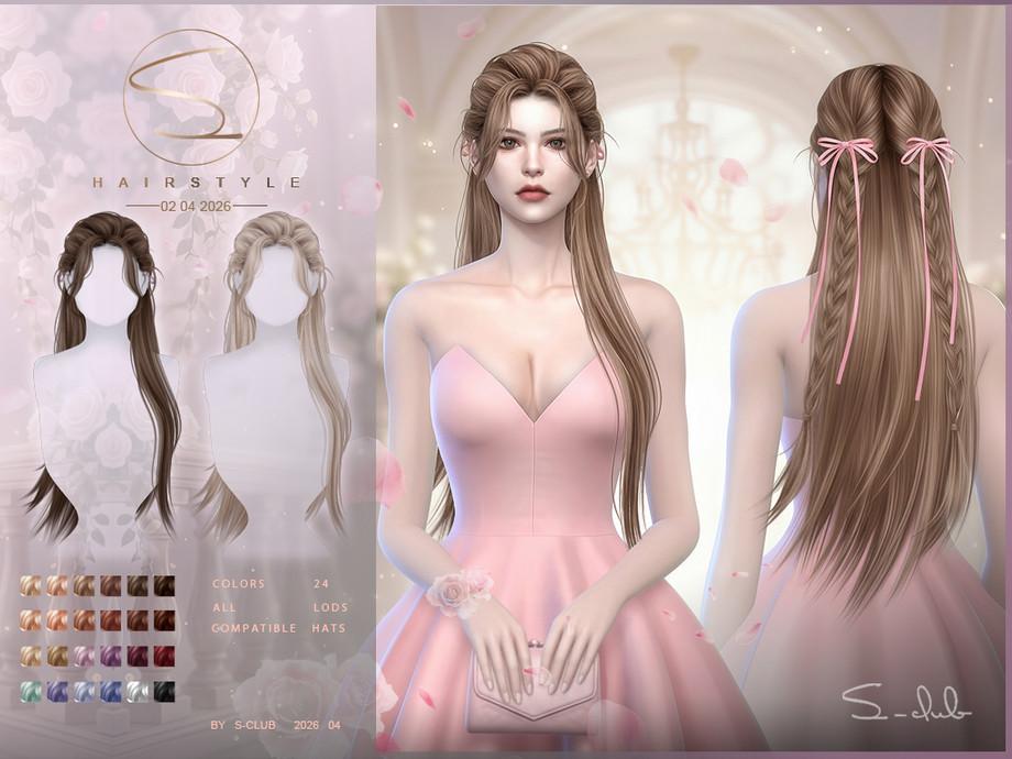 Женская прическа "sclub_ts4_hair_ 020426"