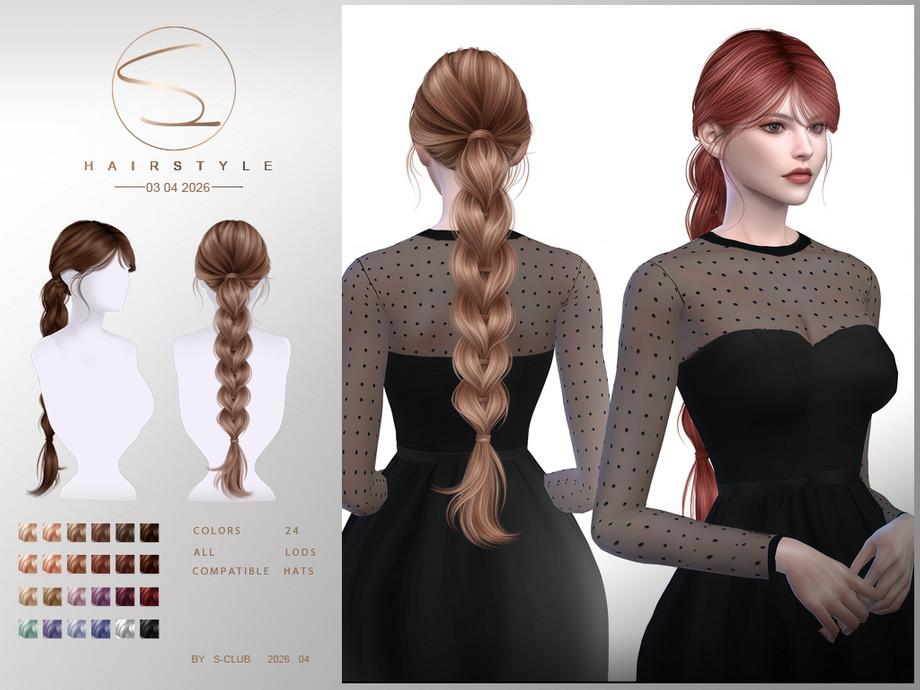 Женская прическа "sclub_ts4_hair_ 030426"