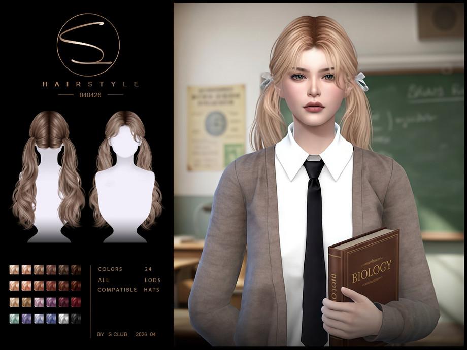 Женская прическа "sclub_ts4_hair_ 040426"