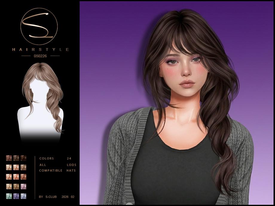 Женская прическа "sclub_ts4_hair_ 050226"