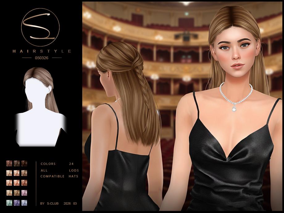 Женская прическа "sclub_ts4_hair_ 050326"