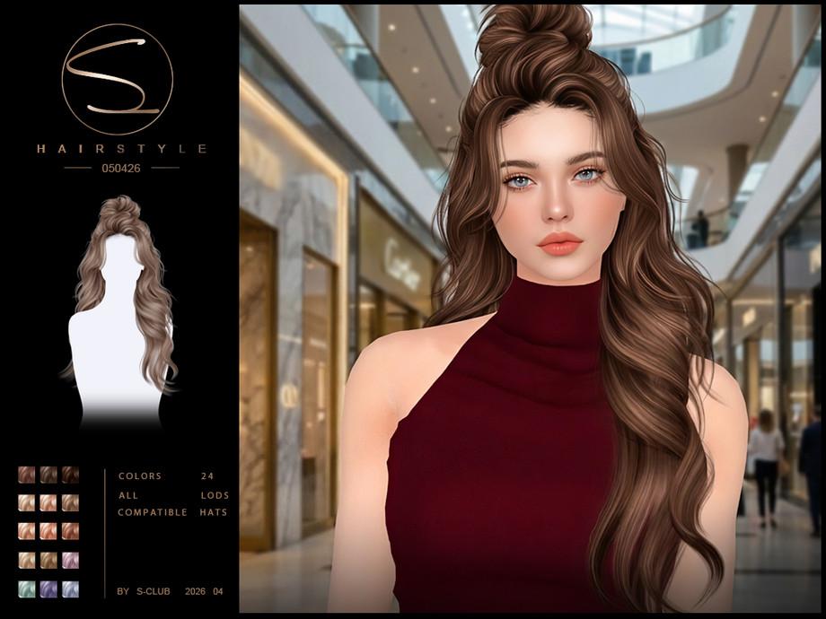 Женская прическа "sclub_ts4_hair_ 050426"