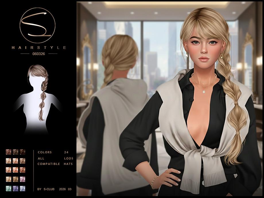 Женская прическа "sclub_ts4_hair_ 060326"