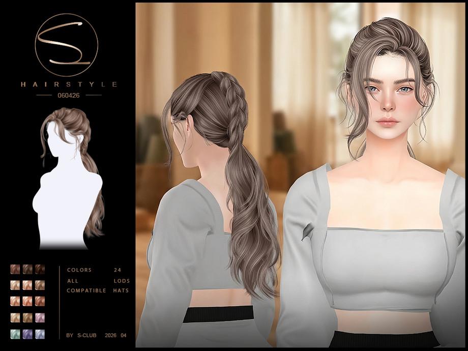Женская прическа "sclub_ts4_hair_ 060426"